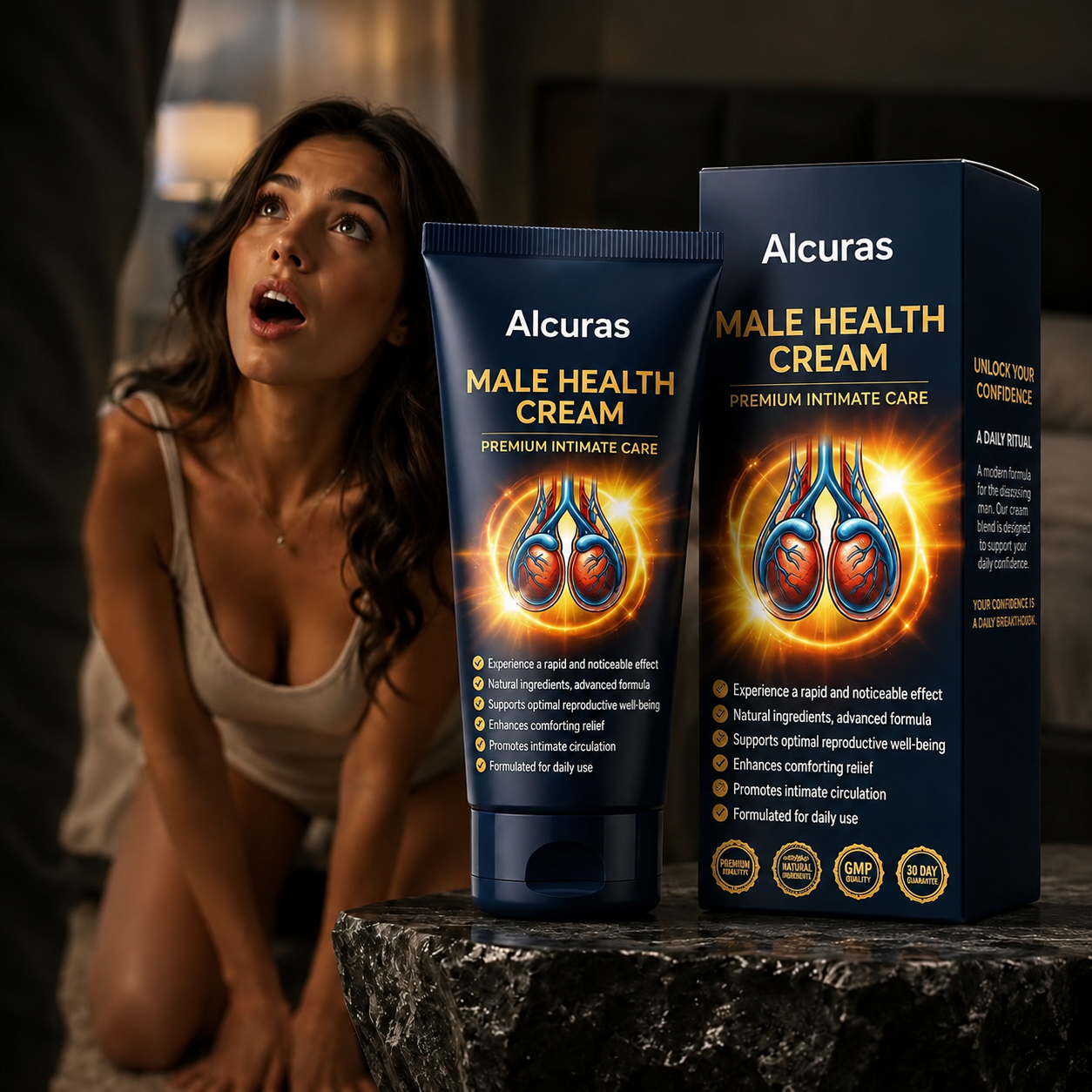 Alcuras® Rock-Hard in 41 Seconds Without Pills, Planning, or Apologies