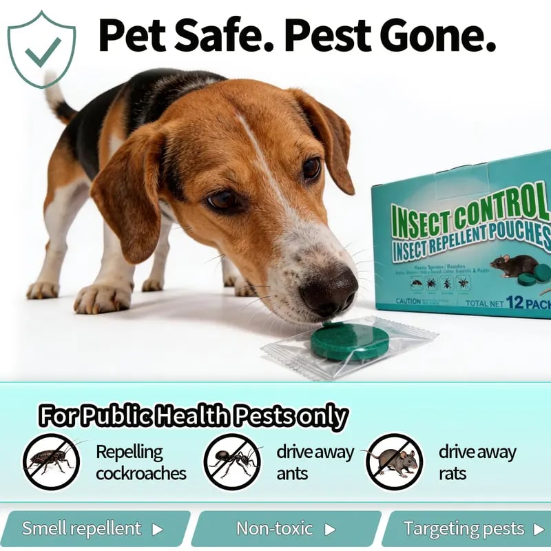 12-Pack Rodent Repellent Balls for Home Kitchen Effective Pest Control Solution