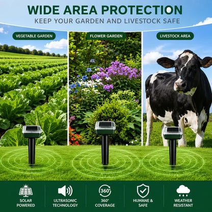 Spring Sale 50% OFF☘️Solar Powered Waterproof Screw Mole Repellent🐭