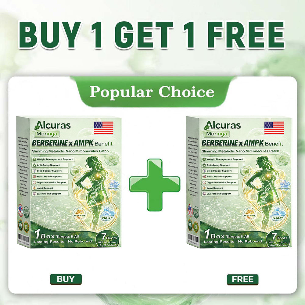 Alcuras® Moringa 8-Benefit Slimming & Metabolic Nano Microneedle changes in 7 days)  For obesity, Loose Skin,diabetes, sleep apnea, joint issues, and more