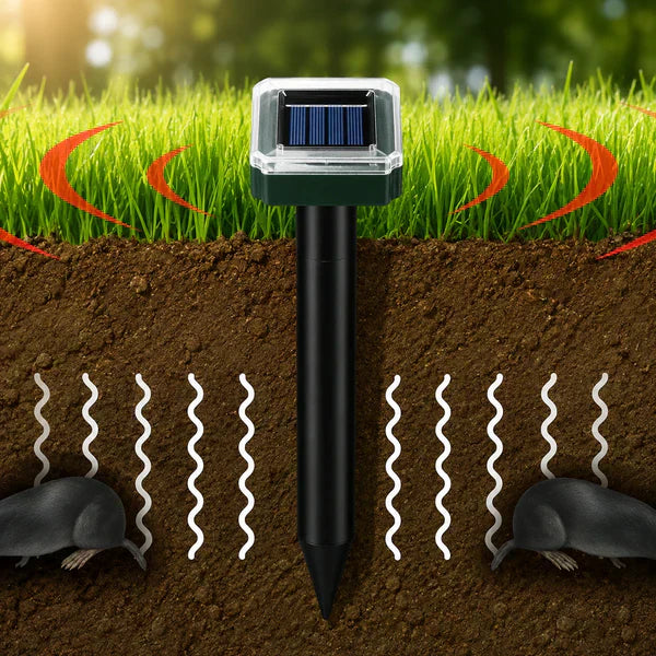 Spring Sale 50% OFF☘️Solar Powered Waterproof Screw Mole Repellent🐭