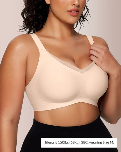 Paiduis® V-Neck Mesh Crossover Bra