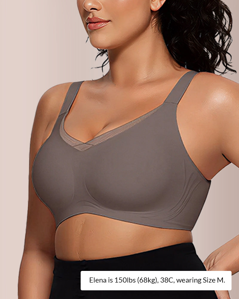 Paiduis® V-Neck Mesh Crossover Bra