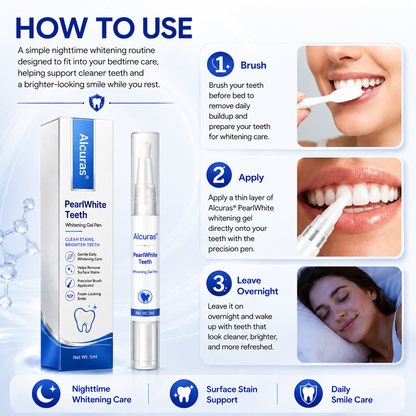 Alcuras® PearlWhite Teeth Whitening Gel Pen