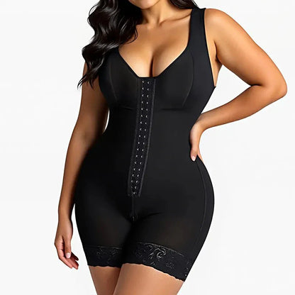 SHAPEWEAR FOR WOMEN TUMMY CONTROL POST SURGERY FULL BODY SHAPER BUTT LIFTER WITH ZIPPER CROTCH