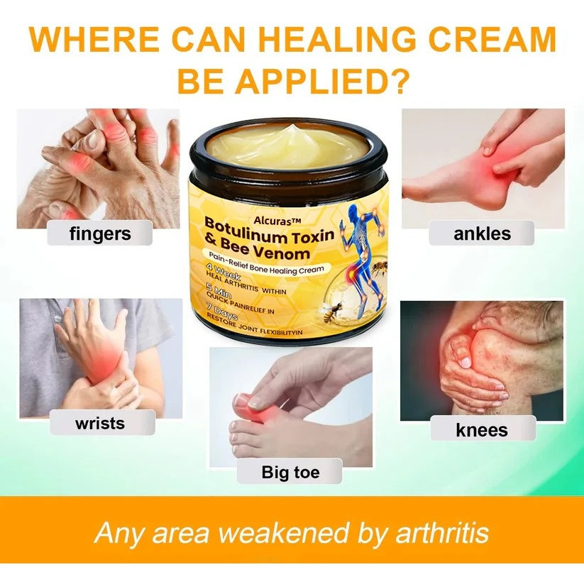Alcuras™ Botulinum Toxin & Bee Venom Pain-Relief Bone Healing Cream🐝💎