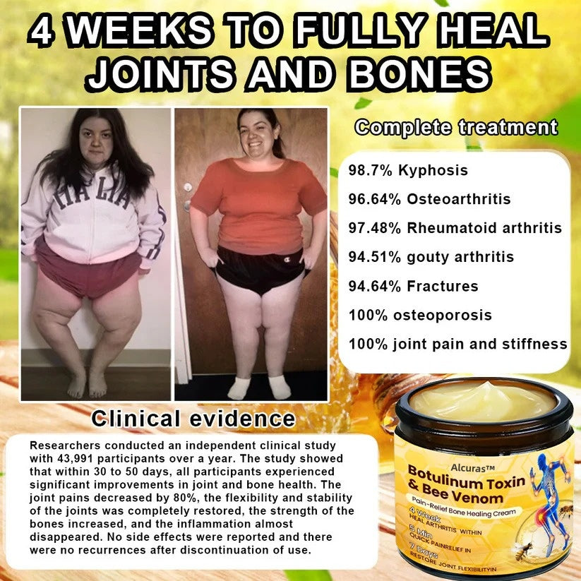 Alcuras™ Botulinum Toxin & Bee Venom Pain-Relief Bone Healing Cream🐝💎