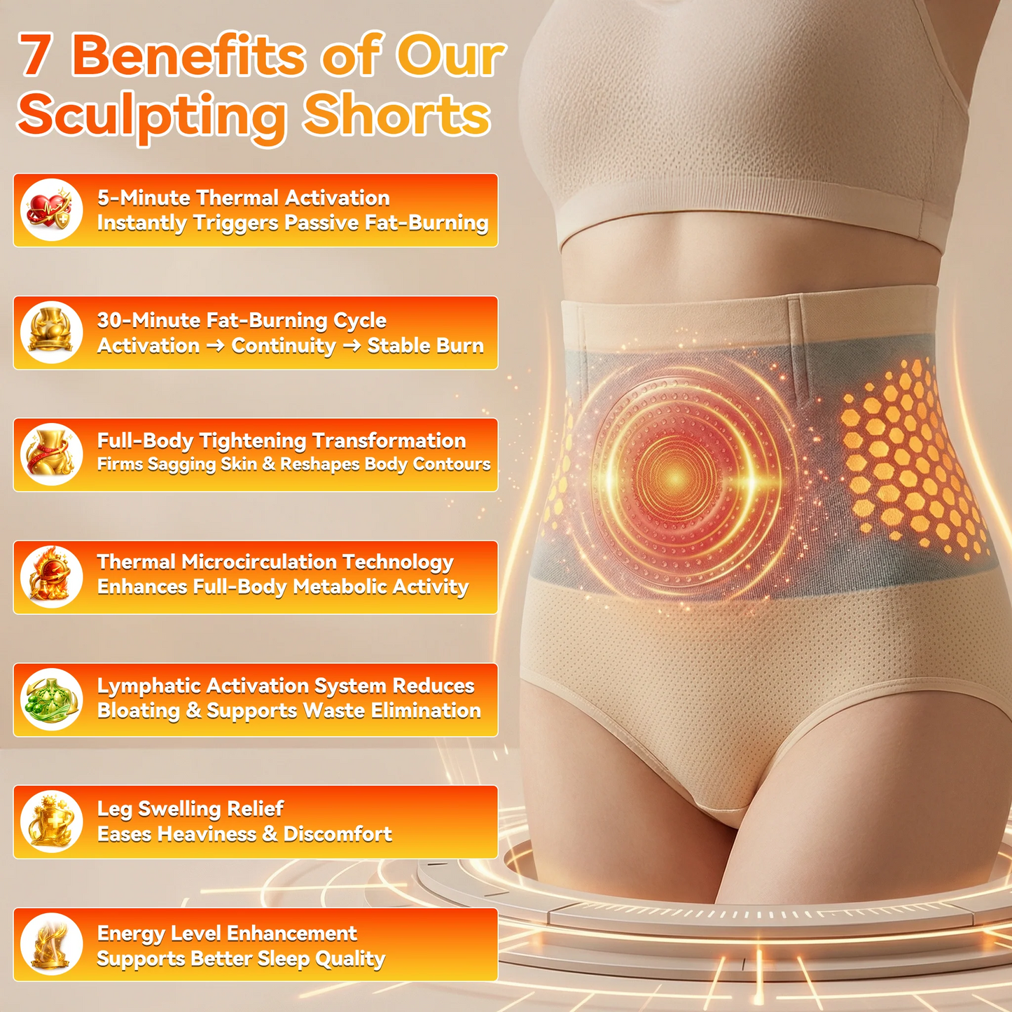 🌎Sfrcord®️ Official Brand Store | 2026 4-In-1 Micro-Particle Sculpting & Fat-Burn Short