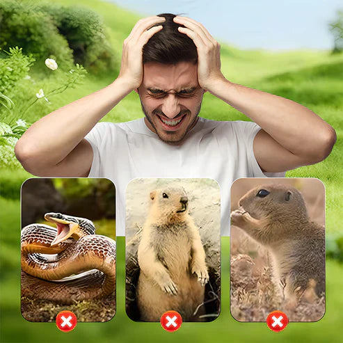 Spring Sale 50% OFF☘️Solar Powered Waterproof Screw Mole Repellent🐭